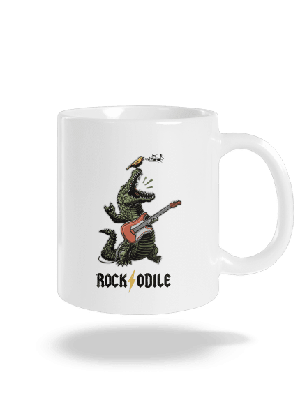 Rockodile klasický hrnček White