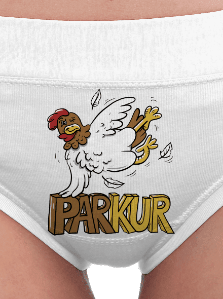 Parkur dámske nohavičky White