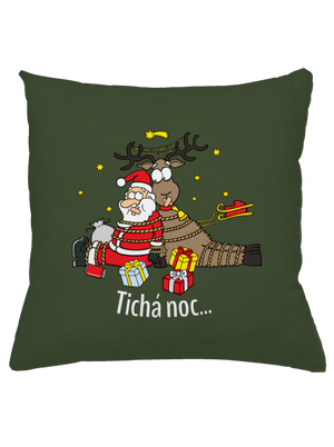 Tichá noc vankúš Olive Green