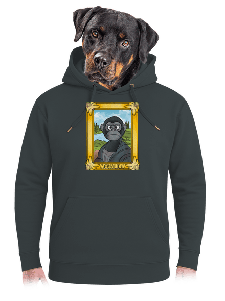 Moja Lisa unisex mikina premium Charcoal