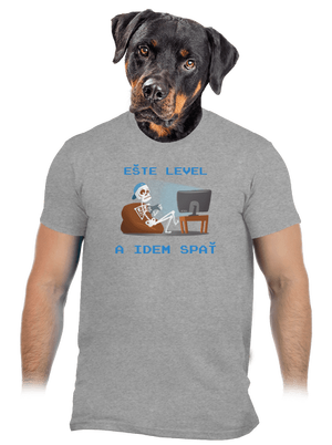 Ešte level pánske tričko Sport Grey