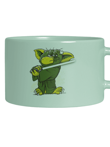 Yoda v rákosí hrnček makronka Mint Macaron