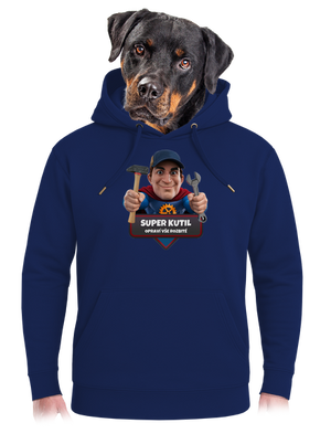 Super otec unisex mikina premium Navy