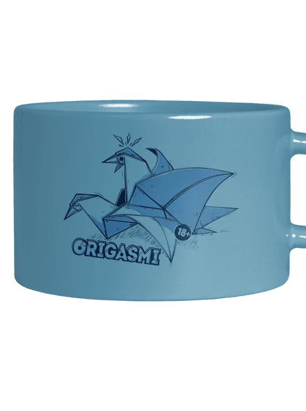 Origasmi hrnček makronka Blue Macaron