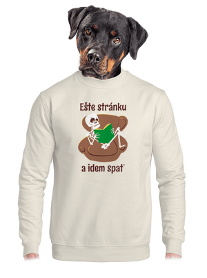 Ešte stránku unisex mikina bez kapucne Off White