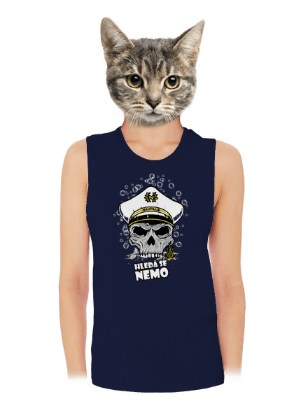 Kapitán Nemo dámske tielko voľné Navy