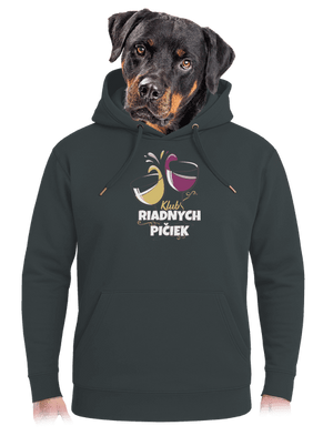 Klub riadnych pičiek unisex mikina premium Charcoal