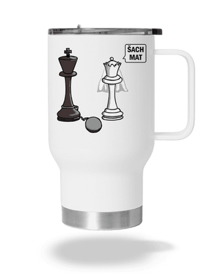 Šach mat termohrnček White