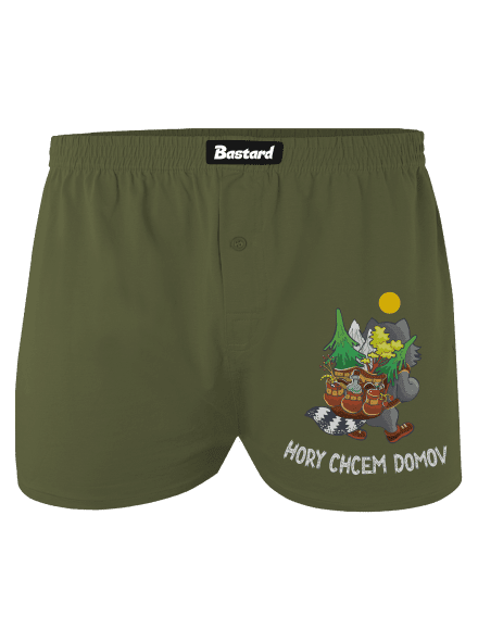Hory chcem domov pánske trenky Khaki