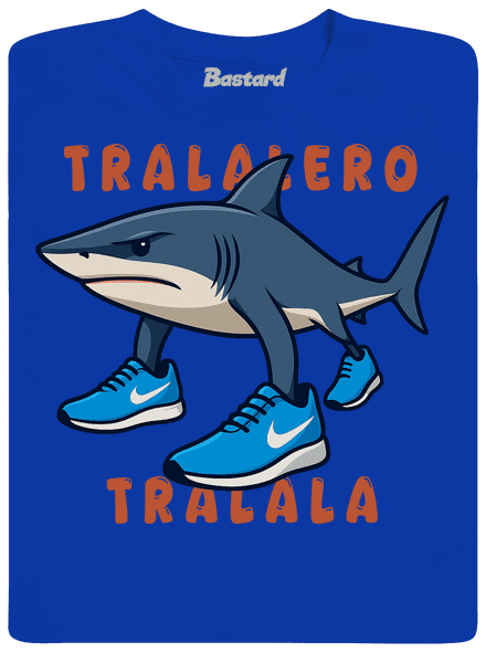 Tralalero Tralala – Italian Brainrot pánske dlhý rukáv Royal Blue