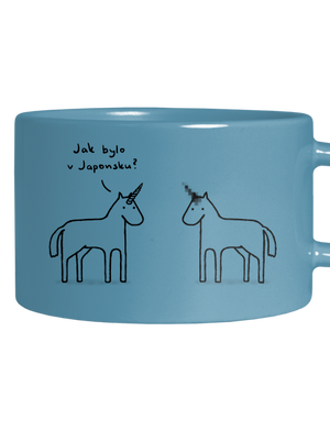 Pornorožec hrnček makronka Blue Macaron