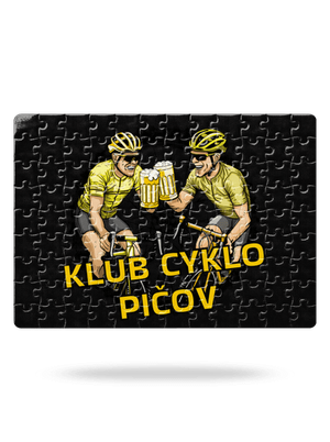 Klub cyklo pičov puzzle White