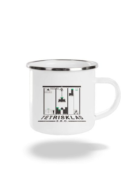 Tetrisklad plecháčik White