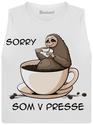 V presse dámske tielko voľné White