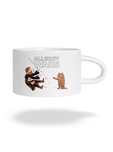 Allergy Wars hrnček makronka White