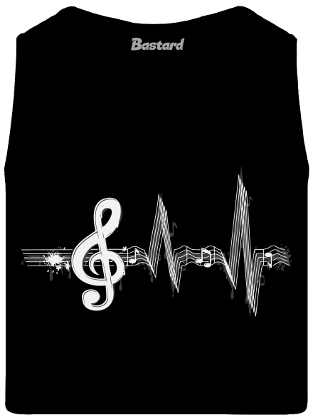 Žijem muzikou pánske tielko Black