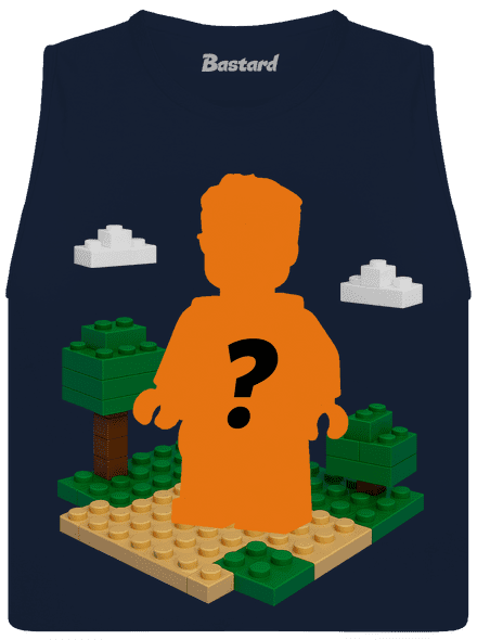 Lego z vlastnej fotky dámske tielko voľné Navy