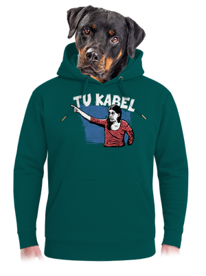 Tukabel unisex mikina premium Emerald Green