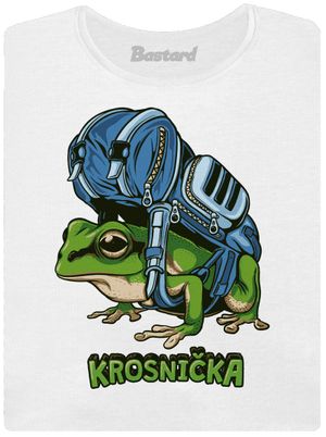 Krosnička dámske tričko s lemom White