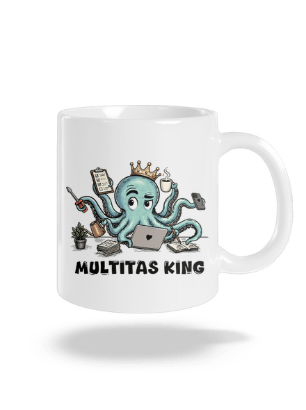 Multitas king klasický hrnček White
