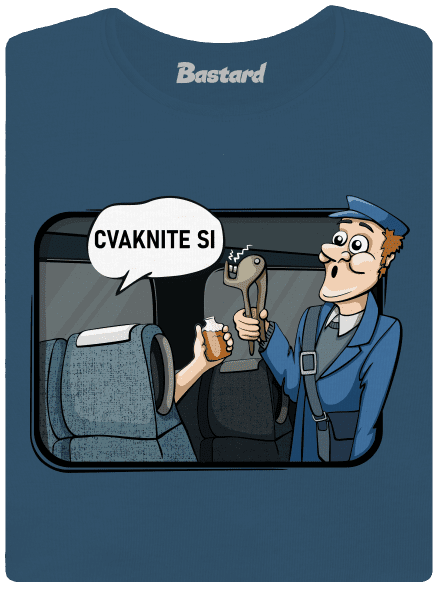 Cvaknite si dámske tričko prémium Petrol Blue
