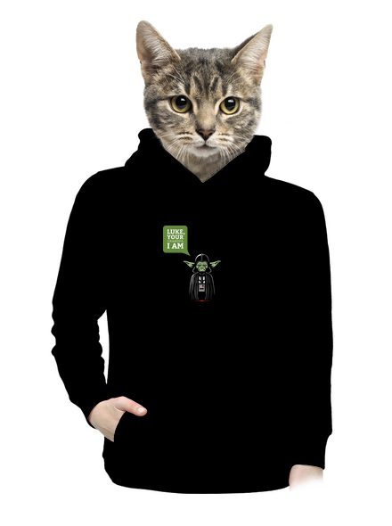 Mr. Yoda: Your grandpa I am dámska mikina klokanka Black