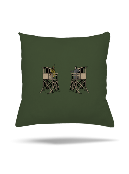Poľovník a kazateľnica vankúš Olive Green