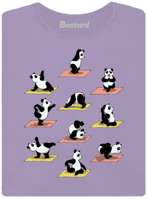 Pandia jóga dámske tričko s lemom Lavender