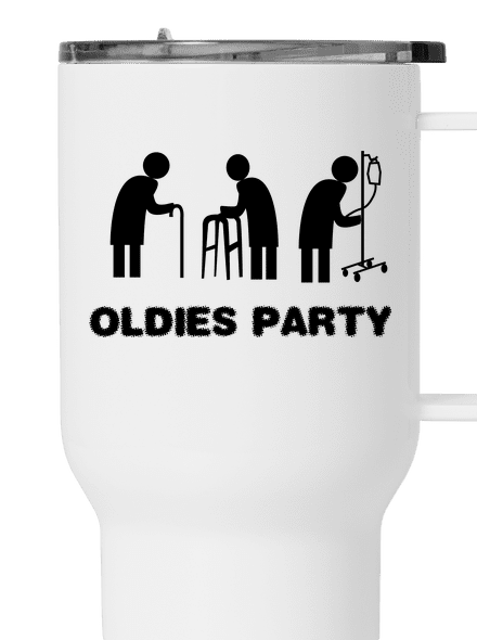 Oldies party termohrnček White