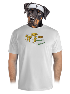 Beží líšky k táboru pánske športové tričko White