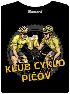 Klub cyklo pičov dámske tričko prémium Black