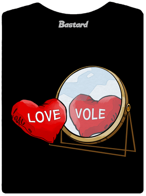 Love vole dámske tričko Black