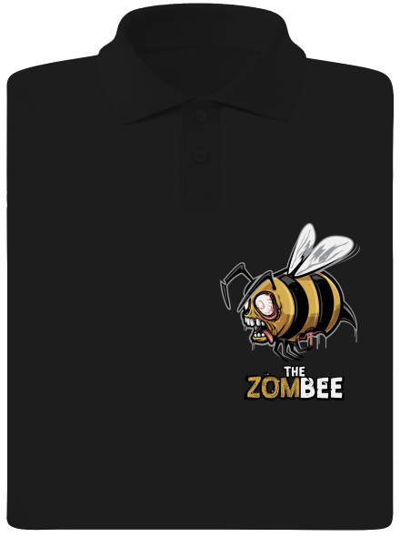 ZomBee - žltá pánska polokošeľa Black