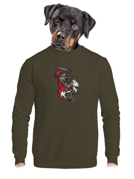 Rytier unisex mikina bez kapucne Urban Khaki