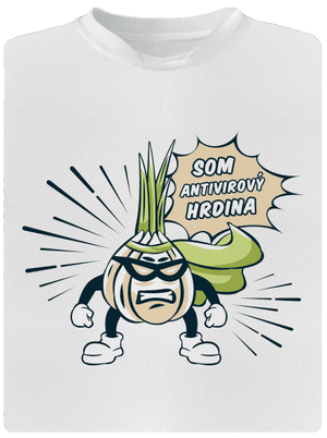 Antivirový hrdina detské športové tričko White