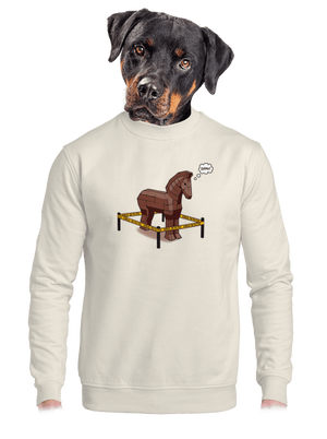 unisex mikina bez kapucne