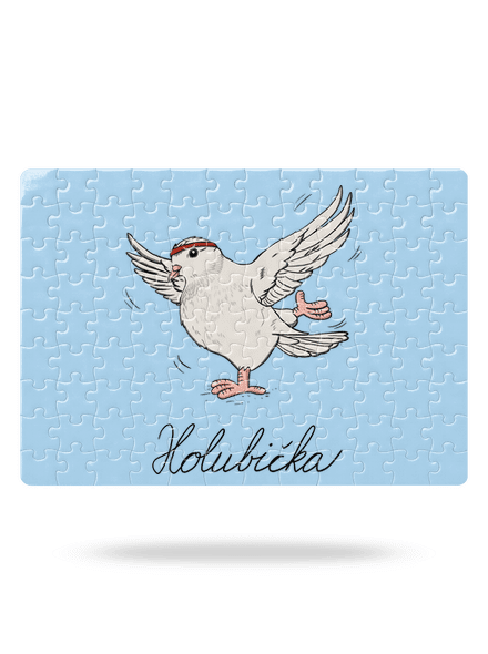 Holubička puzzle White