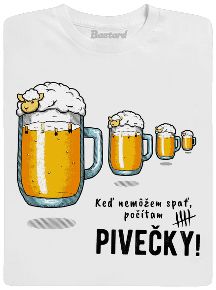 Pivečka pánske dlhý rukáv White
