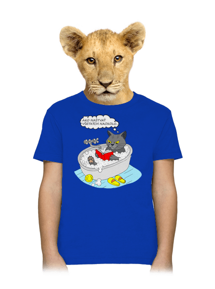 Ako všetkých naštvať detské tričko Royal Blue