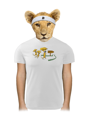 Beží líšky k táboru detské športové tričko White