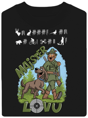 Majster lovu unisex mikina bez kapucne Black