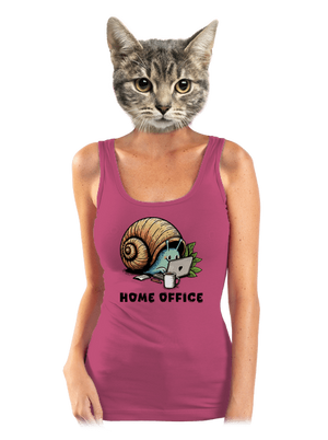 Slimákov home office dámske tielko klasické Magenta