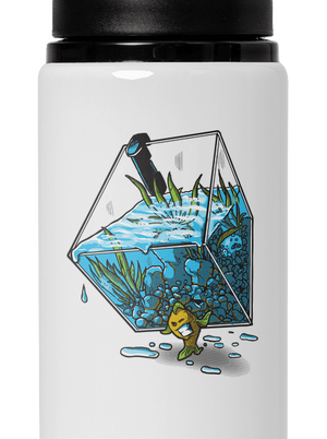 Migrujúca rybka flaša na vodu White