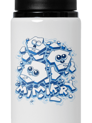 Ľadové mimikry flaša na vodu White