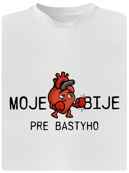 Moje srdce bije detské športové tričko White