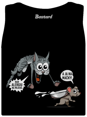 Alergická mačka a myš dámske tielko klasické Black
