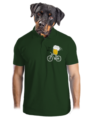 Tour de beer pánska polokošeľa Bottle Green Mal