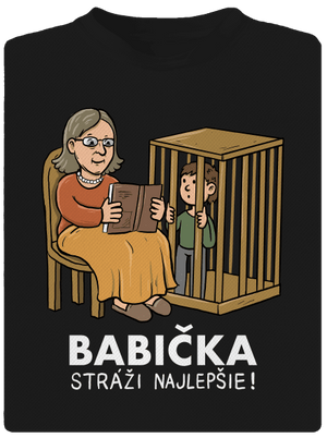 Babička stráži najlepšie detské športové tričko Black