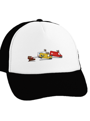 Santa se soby šiltovka truckerka Black cap