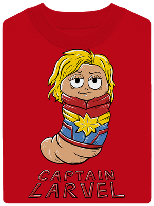 Captain Larvel unisex mikina bez kapucne Red